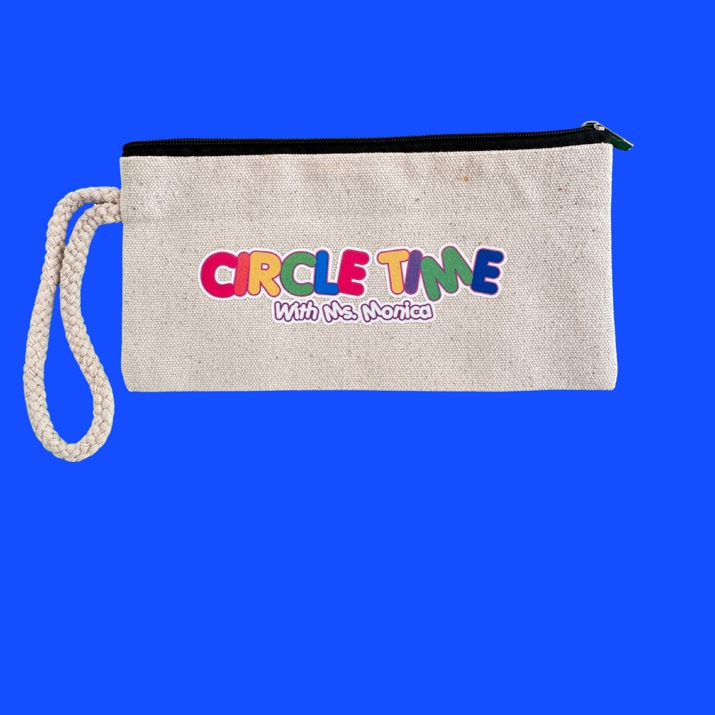 Circle Time with Ms. Monica – Canvas Zipper Pouch
