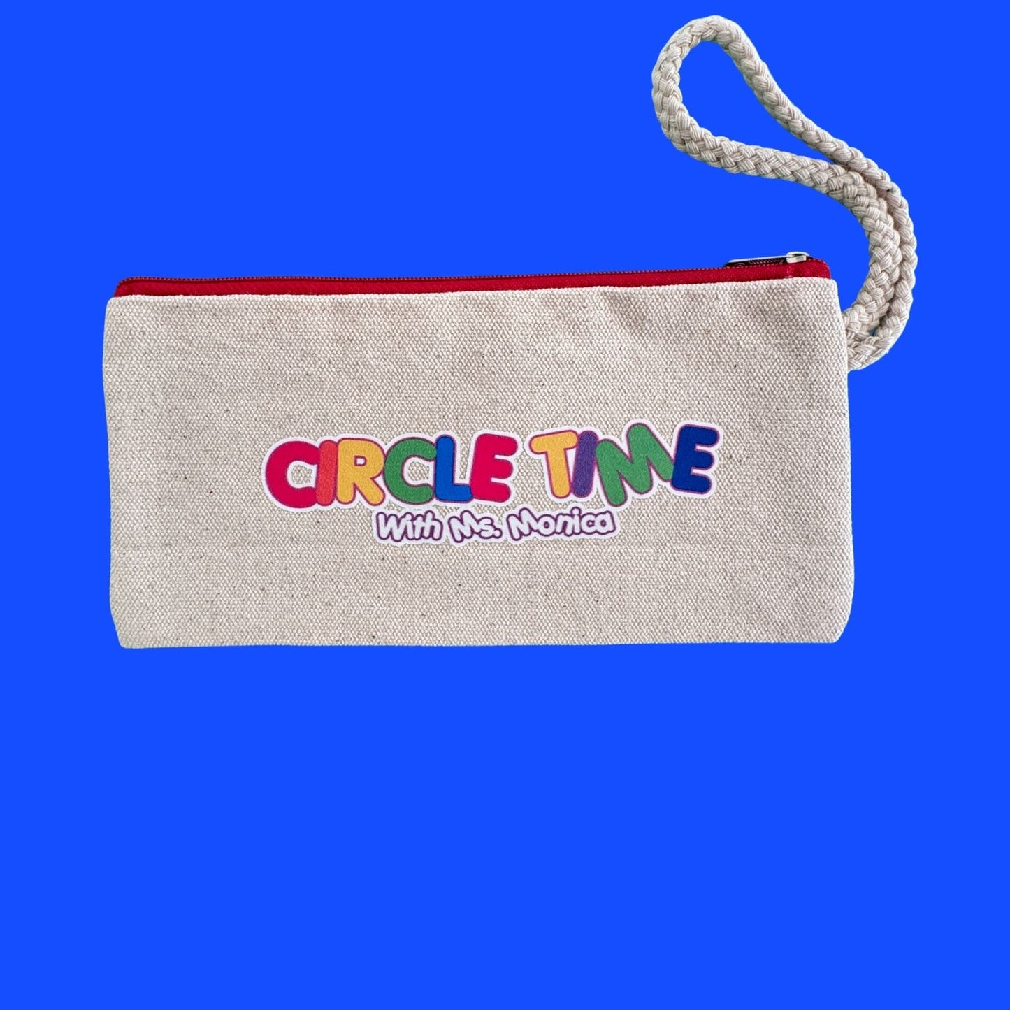 Circle Time with Ms. Monica – Canvas Zipper Pouch