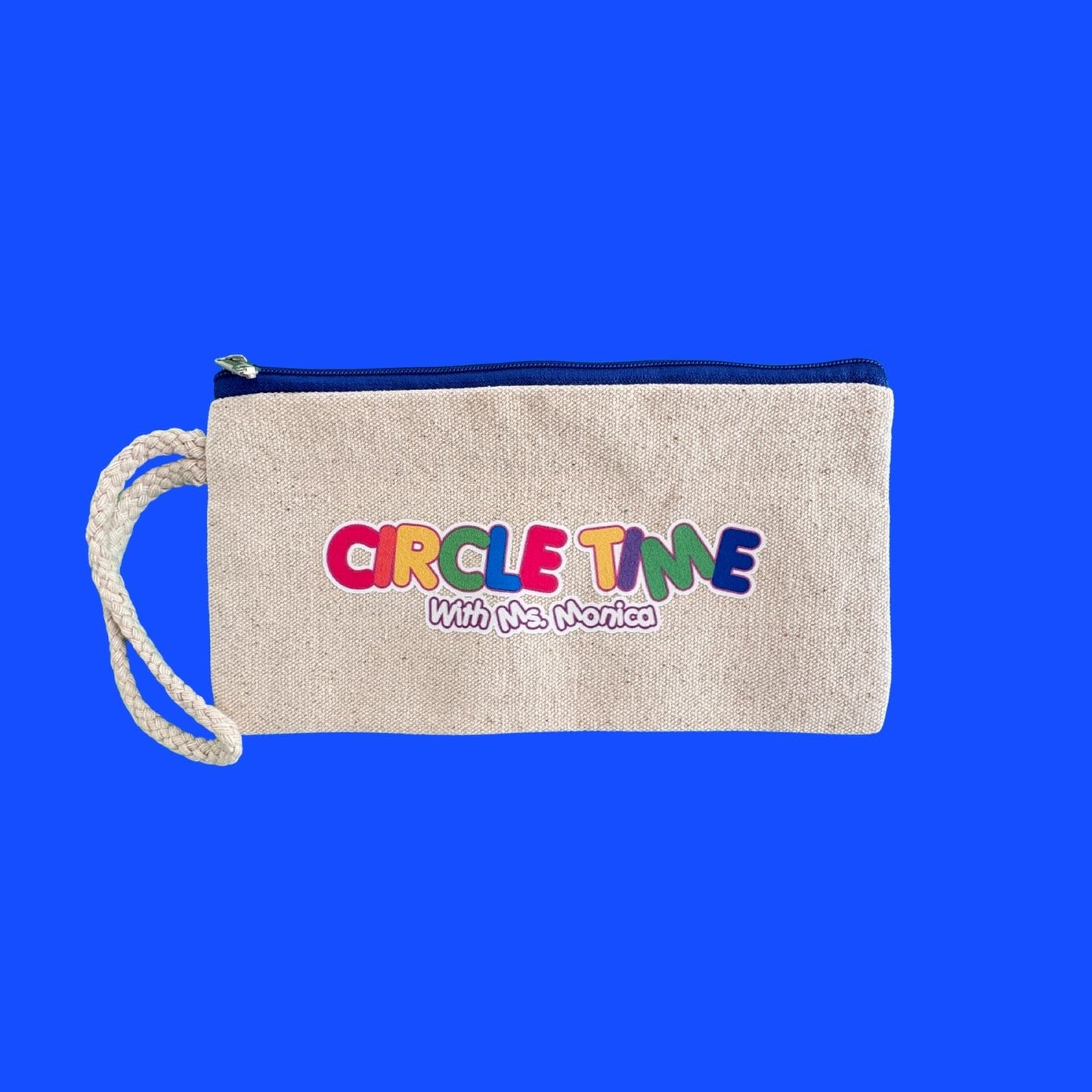 Circle Time with Ms. Monica – Canvas Zipper Pouch