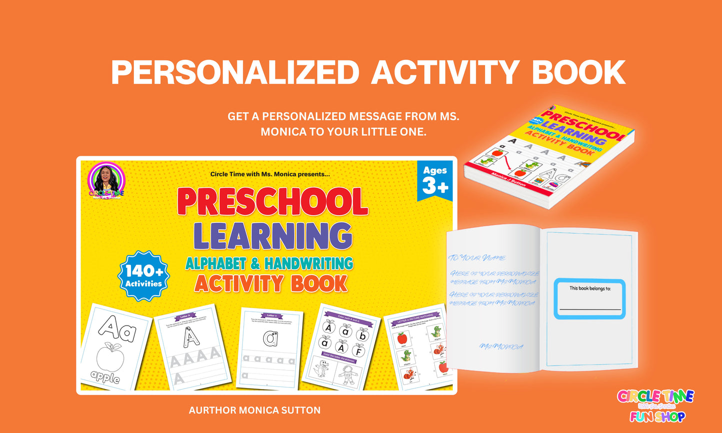 (Personalized) Handwriting & Activity Work Book