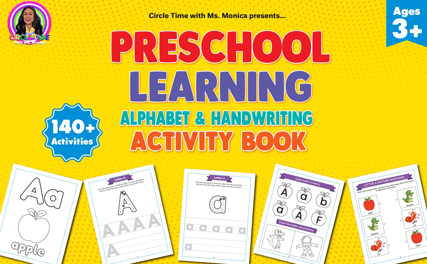 Handwriting & Activity Work Book (Not Personalized)