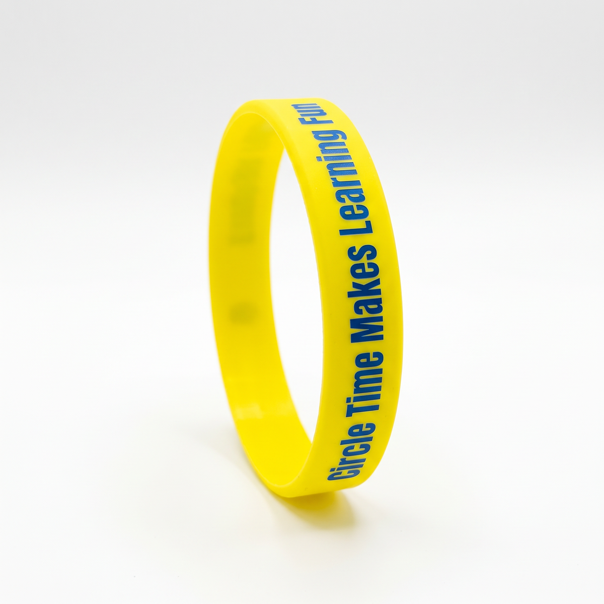 Yellow Circle Time Makes Learning Fun wristband